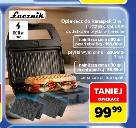 Opiekacz do kanapek 3 w 1 Łucznik SM-0515 +1 wariant