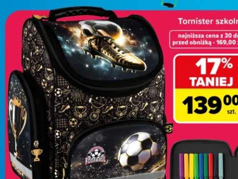Worek szkolny Kolekcja chłopięca ZŁOTA PIŁKA +3 warianty