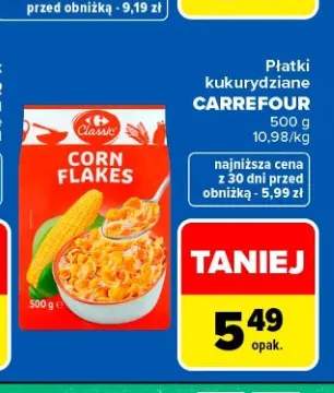 Płatki kukurydziane Carrefour Classic