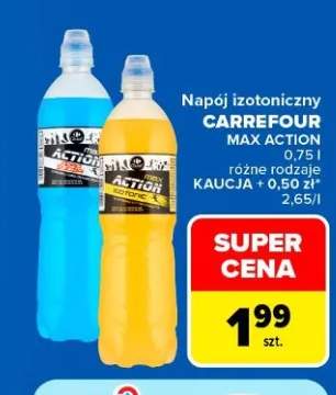 Napój izotoniczny Carrefour Max Action
