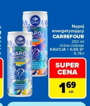 Napój energetyzujący Carrefour Classic