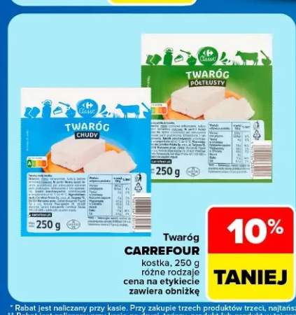Twaróg chudy Carrefour Classic +1 wariant