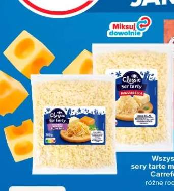 Ser tarty Mozzarella Carrefour Classic +2 warianty