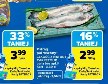 Pstrąg patroszony Jakość z Natury Carrefour