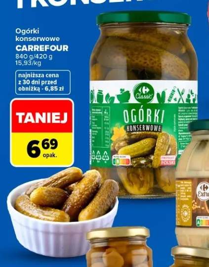 Ogórki konserwowe Carrefour