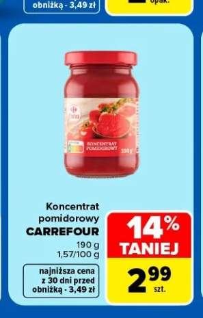 Koncentrat pomidorowy Carrefour Extra