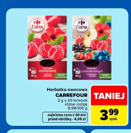 Herbatka z owoców leśnych Carrefour Extra +1 wariant