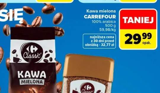 Kawa mielona Carrefour Classic 100% Arabica