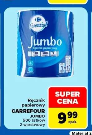 Ręcznik papierowy Carrefour Essential Jumbo