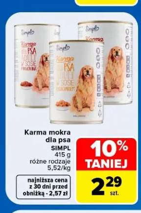 Karma mokra dla psa SIMPL