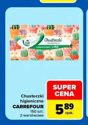 Chusteczki higieniczne Carrefour Soft