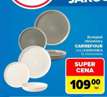 Komplet obiadowy Carrefour Kamionka 12 elementów