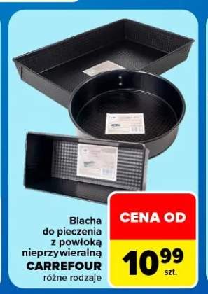 Blacha do pieczenia z powłoką nieprzywieralną Carrefour