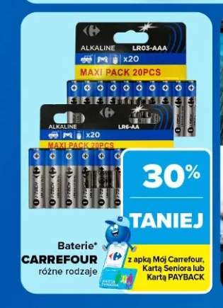 Baterie alkaliczne Carrefour LR03-AAA +1 wariant