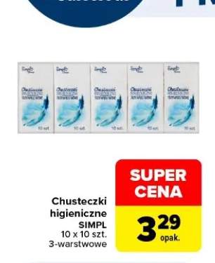 Chusteczki higieniczne SIMPL