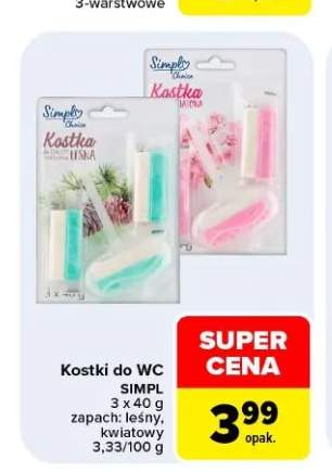 Kostki do WC leśne SIMPL +1 wariant