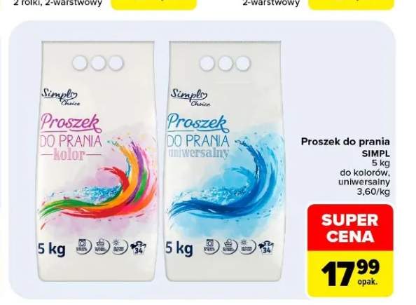 Proszek do prania do kolorów SIMPL +1 wariant