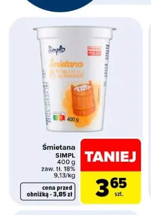 Śmietana Simply 18%