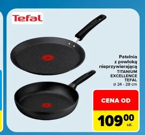 Patelnia z powłoką nieprzywierającą Tefal Titanium Excellence ø 24-28 cm