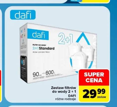 Zestaw filtrów do wody Dafi 2+1 Standard