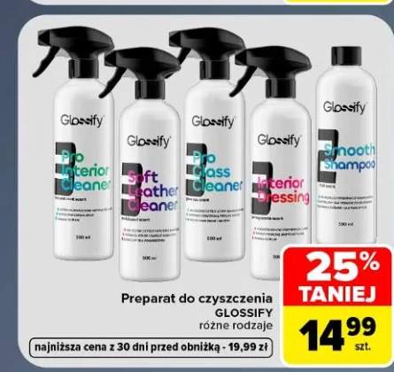 Preparat do czyszczenia Glossify Pro Interior Cleaner +4 warianty