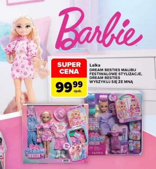 Lalka Barbie Dream Besties Malibu Festiwalowe Stylizacje +1 wariant