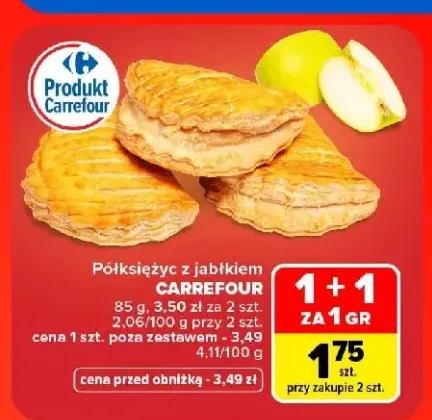 Półksiężyc z jabłkiem Carrefour