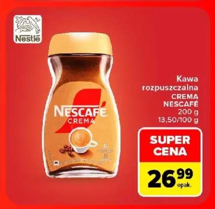 Kawa rozpuszczalna Nescafé Crema