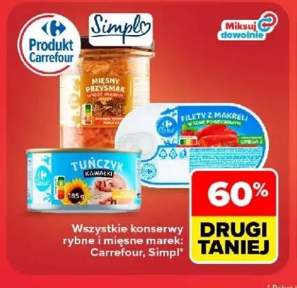 Filety z makreli w sosie pomidorowym Carrefour Classic +3 warianty