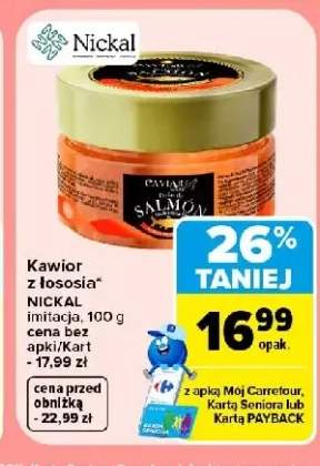 Kawior z łososia imitacja Nickal