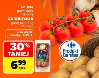 Pomidory cherry polskie gałązka Carrefour