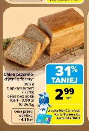 Chleb pszenno-żytni z formy