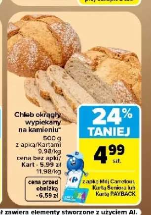 Chleb okrągły wypiekany na kamieniu