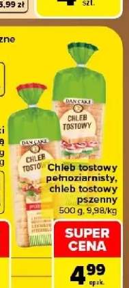 Chleb tostowy pełnoziarnisty Dan Cake +1 wariant