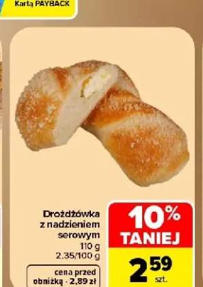 Drożdżówka z nadzieniem serowym
