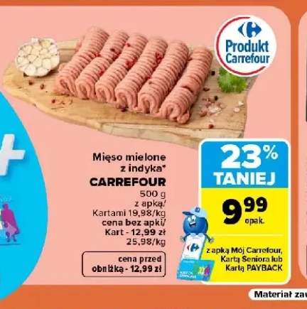 Mięso mielone z indyka Carrefour