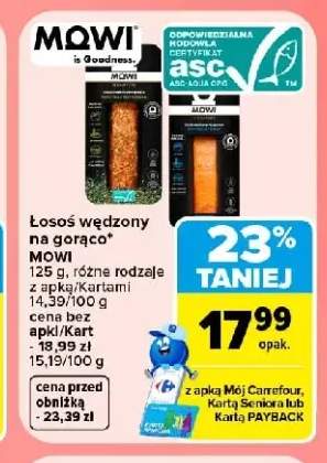 Łosoś wędzony na gorąco MOWI