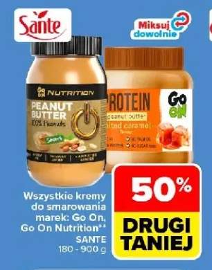 Krem orzechowy Peanut Butter Smooth Go On Nutrition +2 warianty