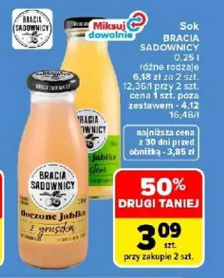 Sok jabłkowy Bracia Sadownicy +1 wariant