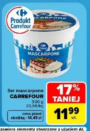 Ser mascarpone Carrefour