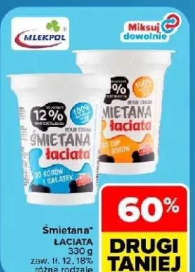 Śmietana Łaciata 18% +1 wariant