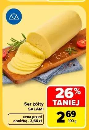 Ser żółty salami