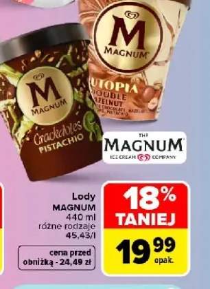 Lody Magnum Utopia Double Hazelnut +1 wariant