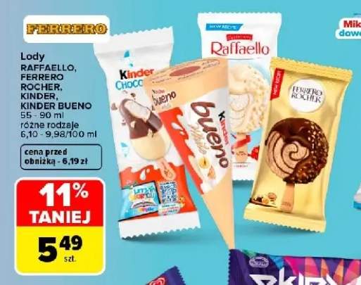 Lody Ferrero Rocher +3 warianty
