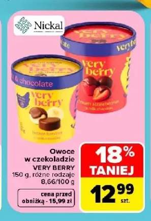 Owoce w czekoladzie Very Berry truskawka +2 warianty