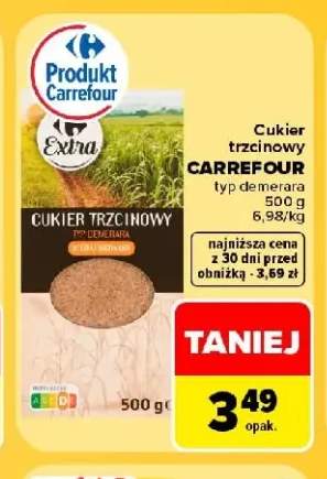 Cukier trzcinowy demerara Carrefour