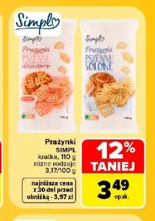 Prażynki pszenne ketchupowe Simpl +1 wariant