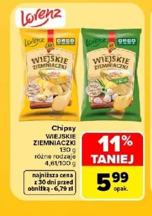 Chipsy Wiejskie Ziemniaczki cebulka +1 wariant
