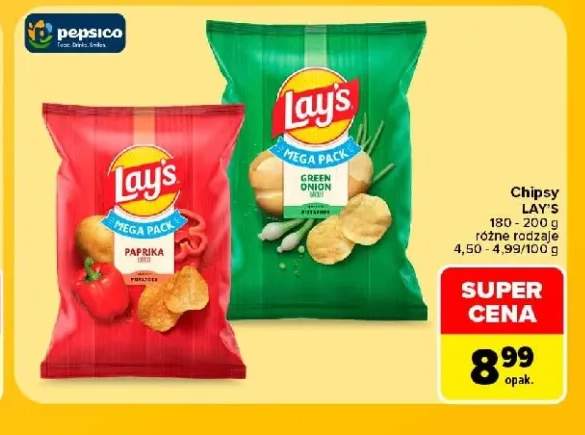 Chipsy Lay's Paprika +1 wariant