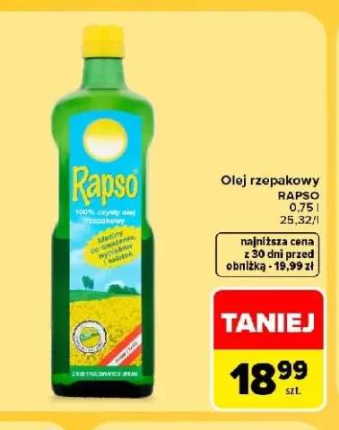 Olej rzepakowy Rapso